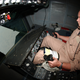 The boom operator, or “Boomer,” sits at his station while refueling a US Air Force F-16C over Iraq in 2004. On the Extender, the Boomer sits comfortably, while the boom operator on the smaller KC-135 must lie face down. (US Air Force)